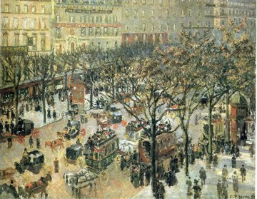 カミーユ・ピサロ Painting - イタリア大通り 朝の日差し 1897年 カミーユ・ピサロ